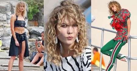 Karlie Kloss na planie sesji dla "Vogue'a"