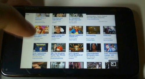 Działanie YouTube na Nokii N900 [wideo]