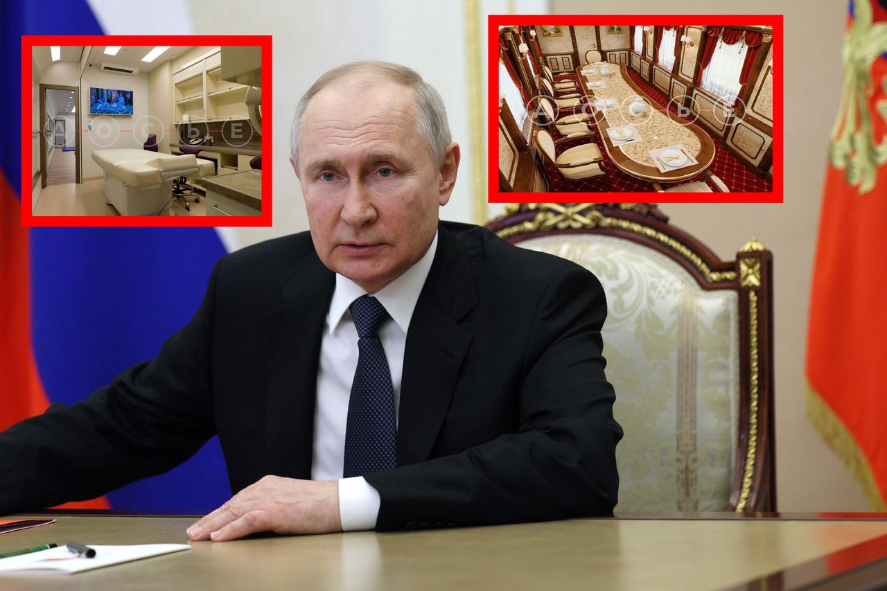 Pociąg "widmo" sunie przez Rosję. W środku raj Putina