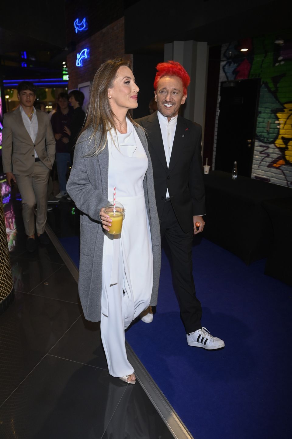 Michał i Pola Wiśniewscy na premierze "Apokawixy"