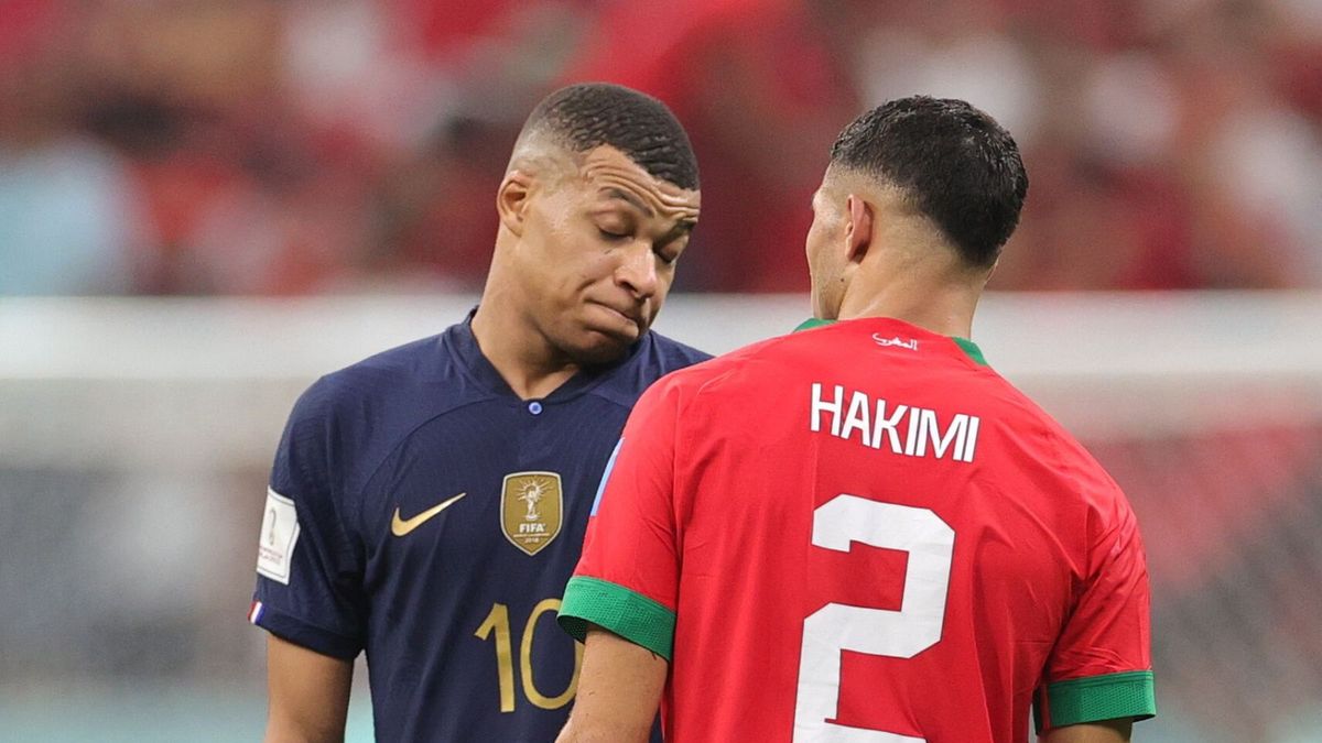 PAP/EPA / Friedemann Vogel / Mbappe i Hakimi