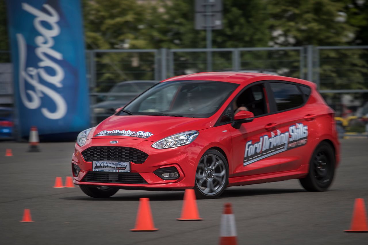 Ford Fiesta na szkoleniu Ford Driving Skills for Life