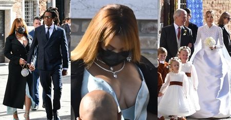 Odpicowani Beyonce i Jay-Z brylują na ślubie syna francuskiego miliardera (ZDJĘCIA)