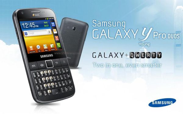 Samsung Galaxy Y Pro Duoz | fot. gsmarena.com