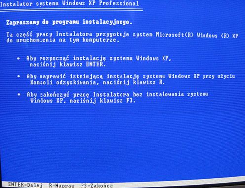 Instalacja Windows XP krok po kroku 4