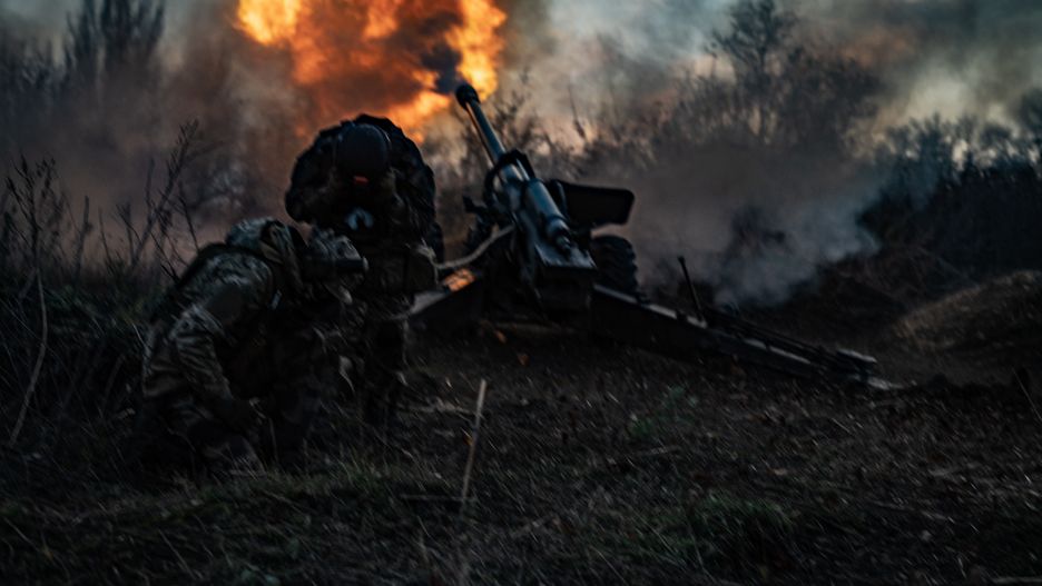 Ukrainian Militaries Fire A Field Gun In The South Of UkraineUKRAINE - NOVEMBER 8: Ukrainian soldiers fire the 130 mm towed field gun M-46 in the south of Ukraine on November 8, 2022 in Ukraine. Now Russian army focuses its attack on the east and south of Ukraine. Russia launched a large-scale invasion over Ukraine on February 24, 2022, triggering the largest military attack in Europe since World War II. (Photo by Serhii Mykhalchuk/Global Images Ukraine via Getty Images)Global Images Ukraine