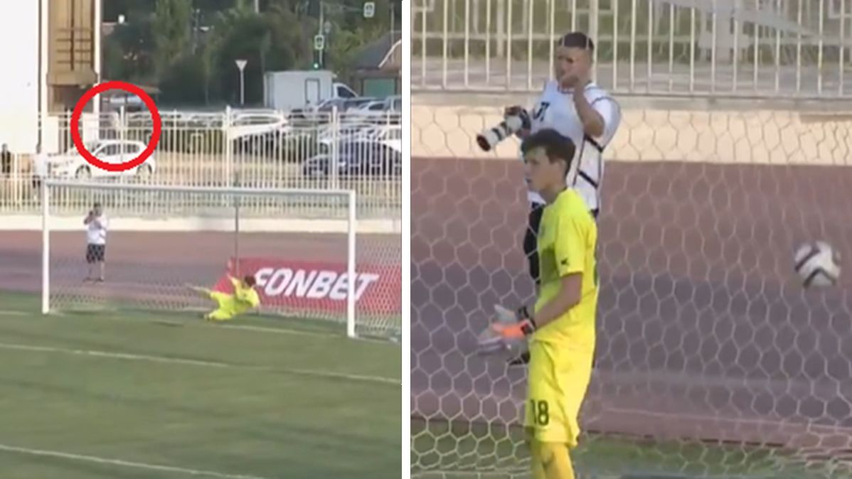 Twitter / Na zdjęciu: kuriozalny karny w Pucharze Rosji