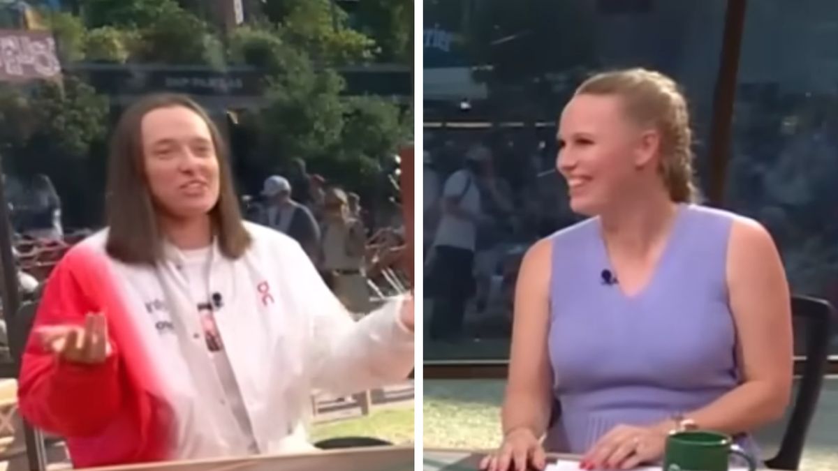 YouTube / Bleacher Report / Na zdjęciu: Iga Świątek i Karolina Woźniacka