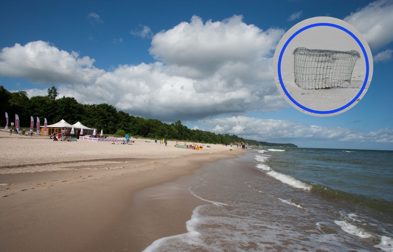 Widzisz taki kosz na plaży? Trzymaj się od niego z daleka 