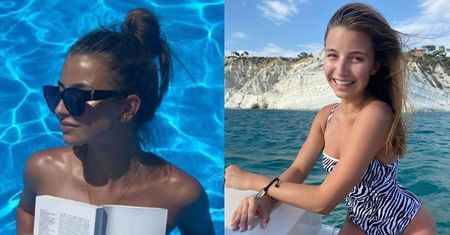 Zmysłowa Julia Wieniawa pozuje w basenie ubrana "TYLKO W LITERY"... Imponuje Wam jej oczytanie?