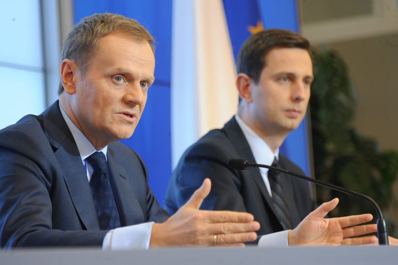 Premier Donald Tusk i minister pracy Władysław Kosiniak-Kamysz<br/>