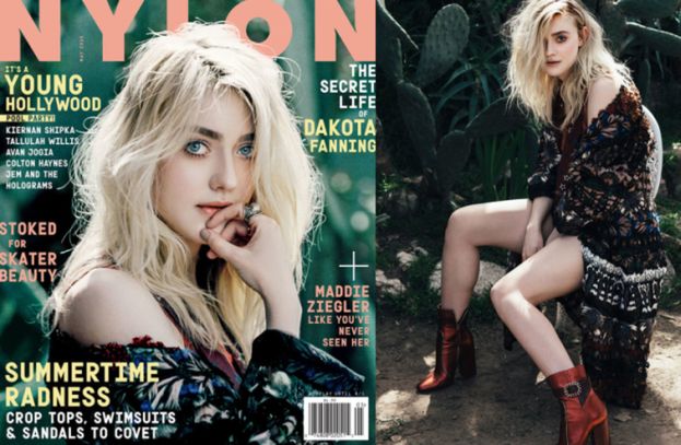 Śliczna Dakota Fanning w magazynie "Nylon" (ZDJĘCIA)