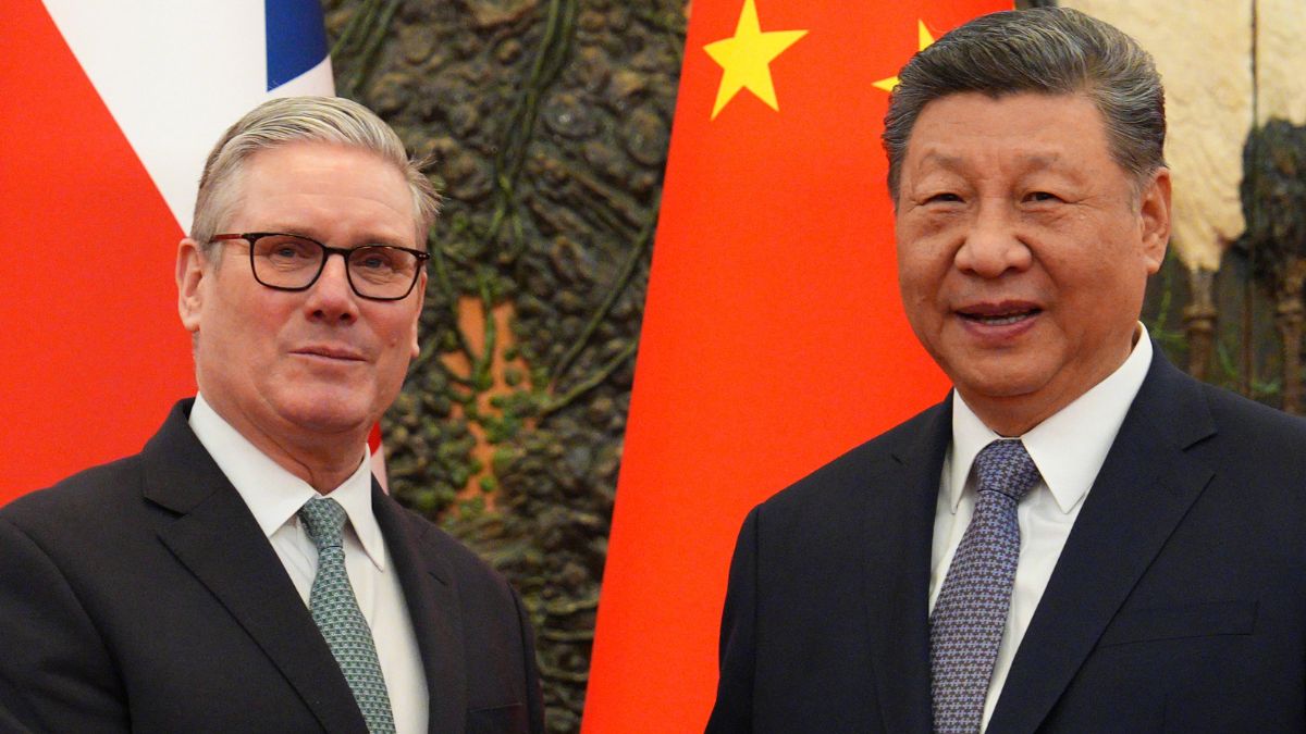 Sir Keir Stramer i Xi Jinping