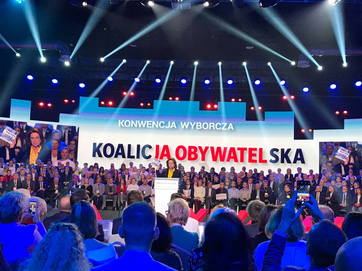 Wybory parlamentarne 2019. Małgorzata Kidawa-Błońska z mocnym przekazem na konwencji KO: "Polityka zwariowała"