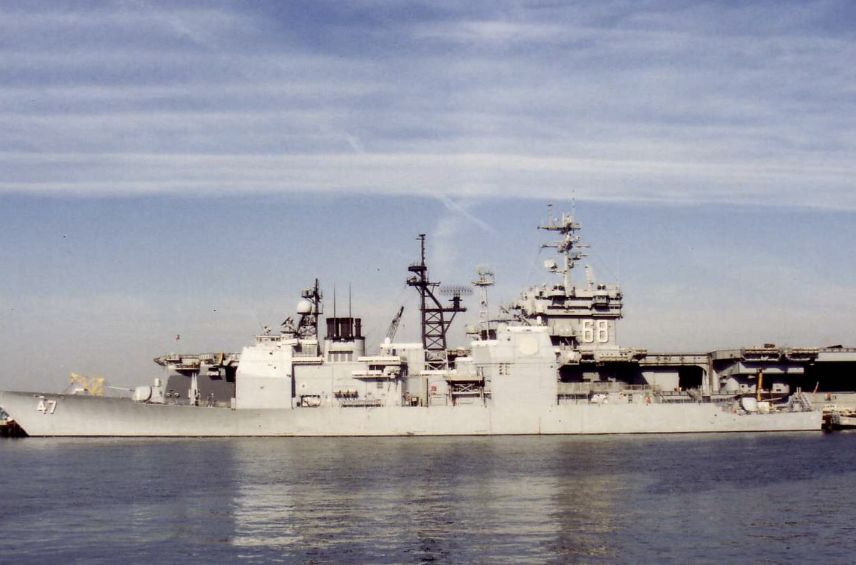 USS Ticonderoga, a ship associated with one of the lost nuclear payloads.