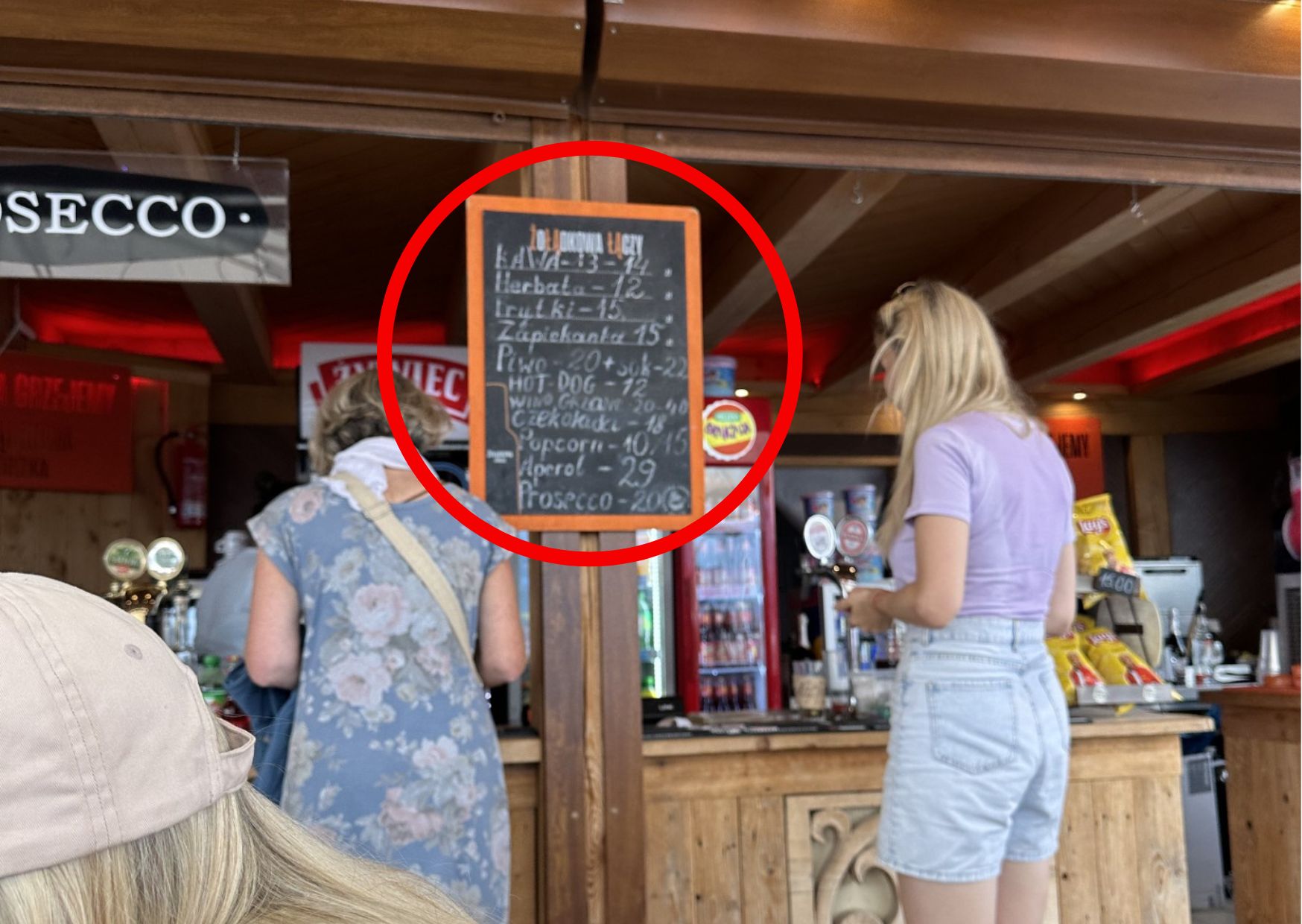 Ceny w restauracji na tarasie widokowym 