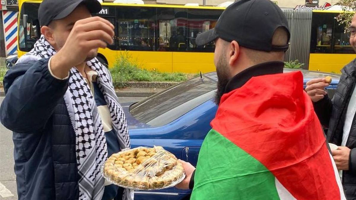 Euforia Palestyńczyków na ulicach Berlina