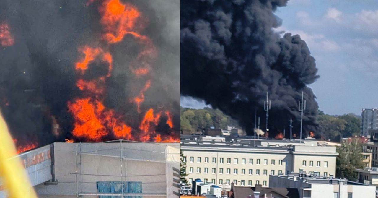 Pożar w samym centrum Białegostoku. Dramatyczne sceny