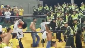 Tragedia podczas piłkarskiego meczu w Kolumbii. Kibic spadł z trybuny i zmarł