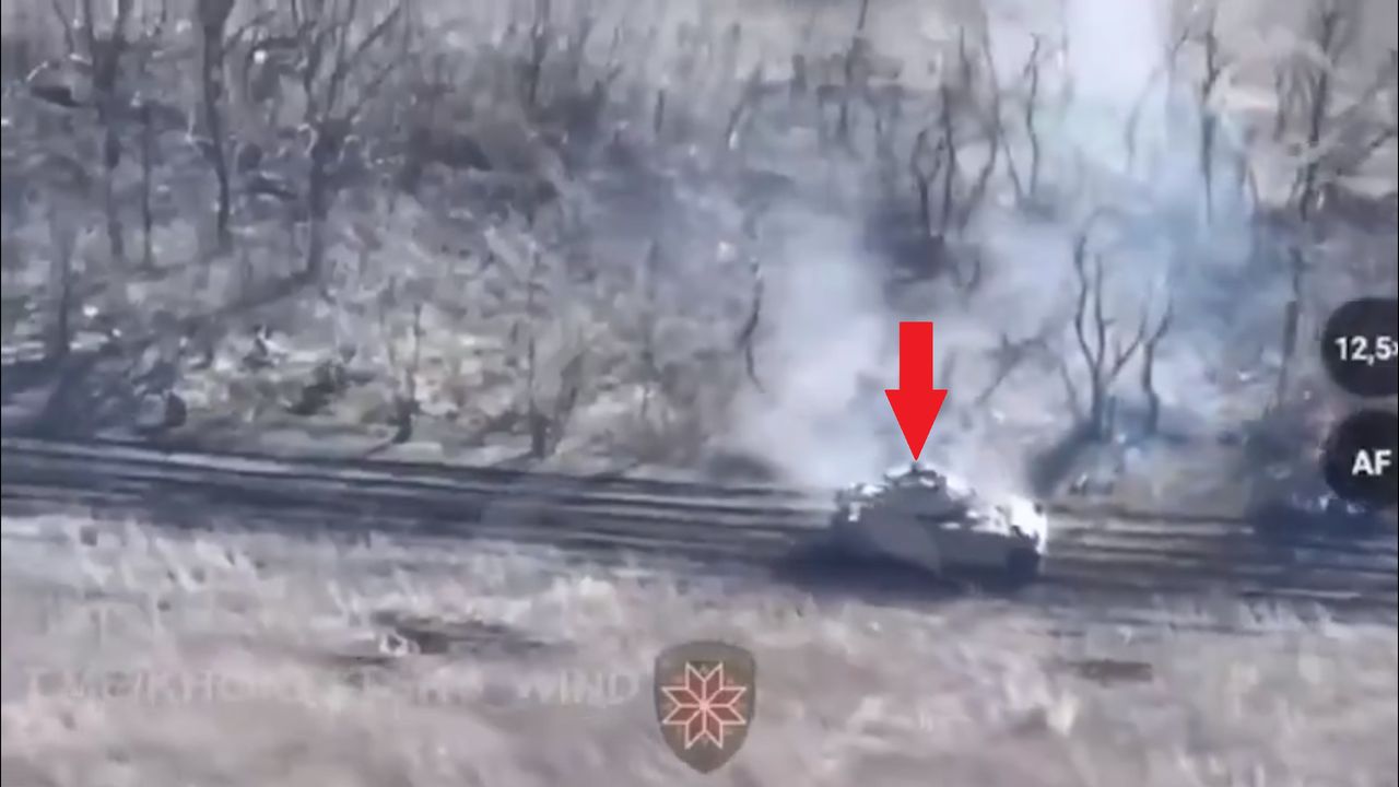 M2A2 Bradley ODS podczas ukraińskiego kontrataku pod Novokalynove na północ od Awdijiwki.