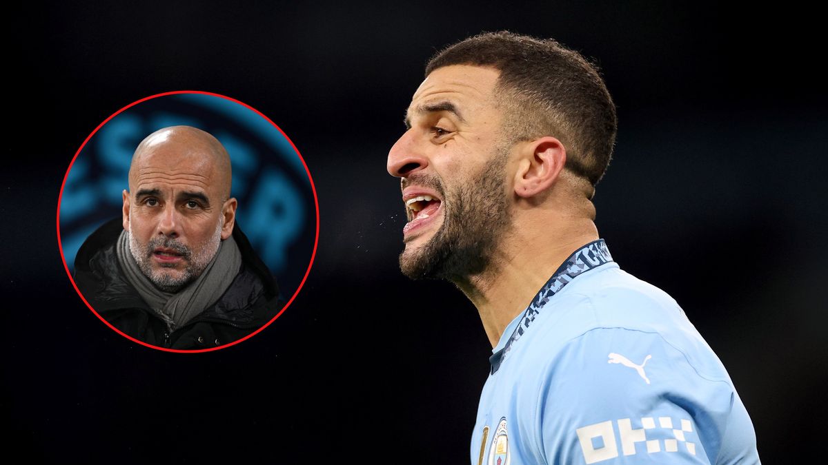 Getty Images / Na zdjęciu: Pep Guardiola przekazał, że Kyle Walker chce odejść z Manchesteru City