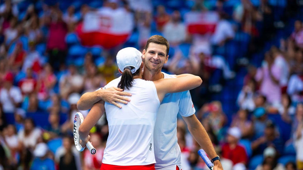 Getty Images / Robert Prange / Na zdjęciu: Iga Świątek i Hubert Hurkacz