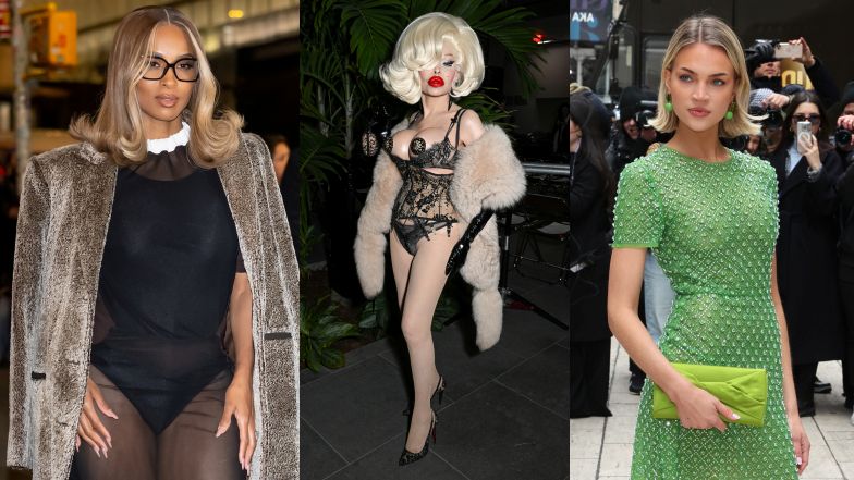 Miks gwiazd na nowojorskim Tygodniu Mody: elegancka Ciara, Amanda Lepore w bieliźnie, Emilia Silberg