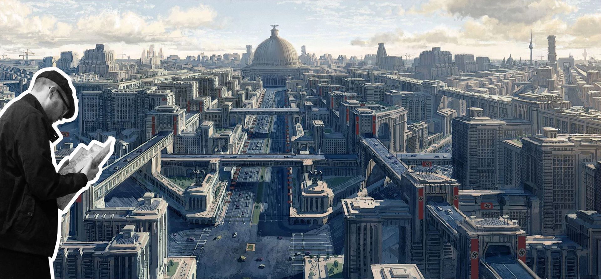 Architektura w Wolfestein: The New Order - Wirtualny, niemiecki rozmach