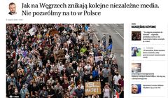 "Gazeta Wyborcza" zachęca do prenumeraty opisując sytuację mediów na Węgrzech