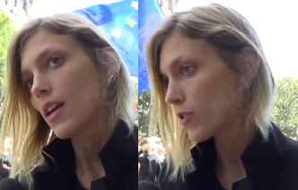 Anja Rubik na Czarnym Proteście w Paryżu: "Walczymy, żeby nowa ustawa nie przeszła"