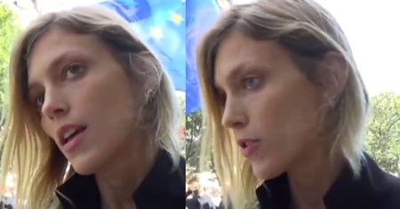 Anja Rubik na Czarnym Proteście w Paryżu: "Walczymy, żeby nowa ustawa nie przeszła"