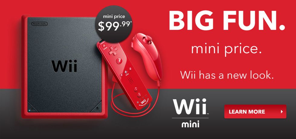Nowa wersja Nintendo Wii - mniejsza i za 100 dolarów. Dostępna... jedynie w Kanadzie