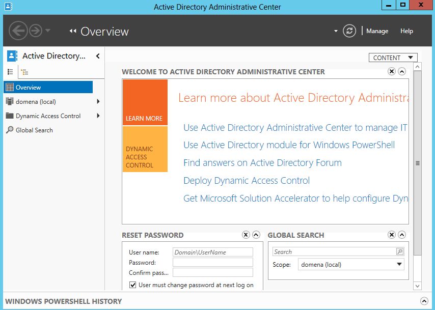  Windows Server 2012 - Kompendium wiedzy. Część 5 - Active Directory Administrative Center