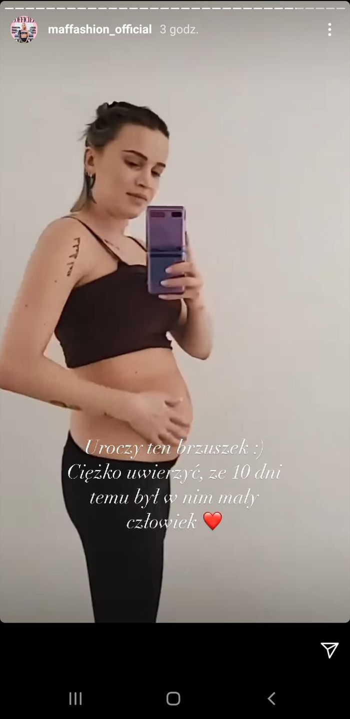 Maffashion - brzuch 10 dni po porodzie