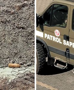 Groźne odkrycie w dostawie piasku. Na miejsce wezwano służby