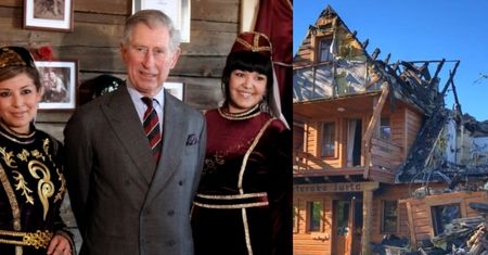Książę Karol pomógł odbudować spaloną restaurację na Podlasiu! Był w niej osiem lat temu