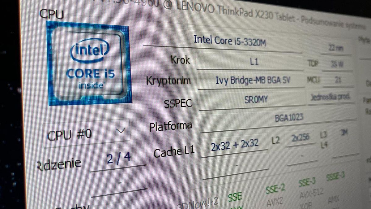 Windows 11 i ThinkPad X230 Tablet