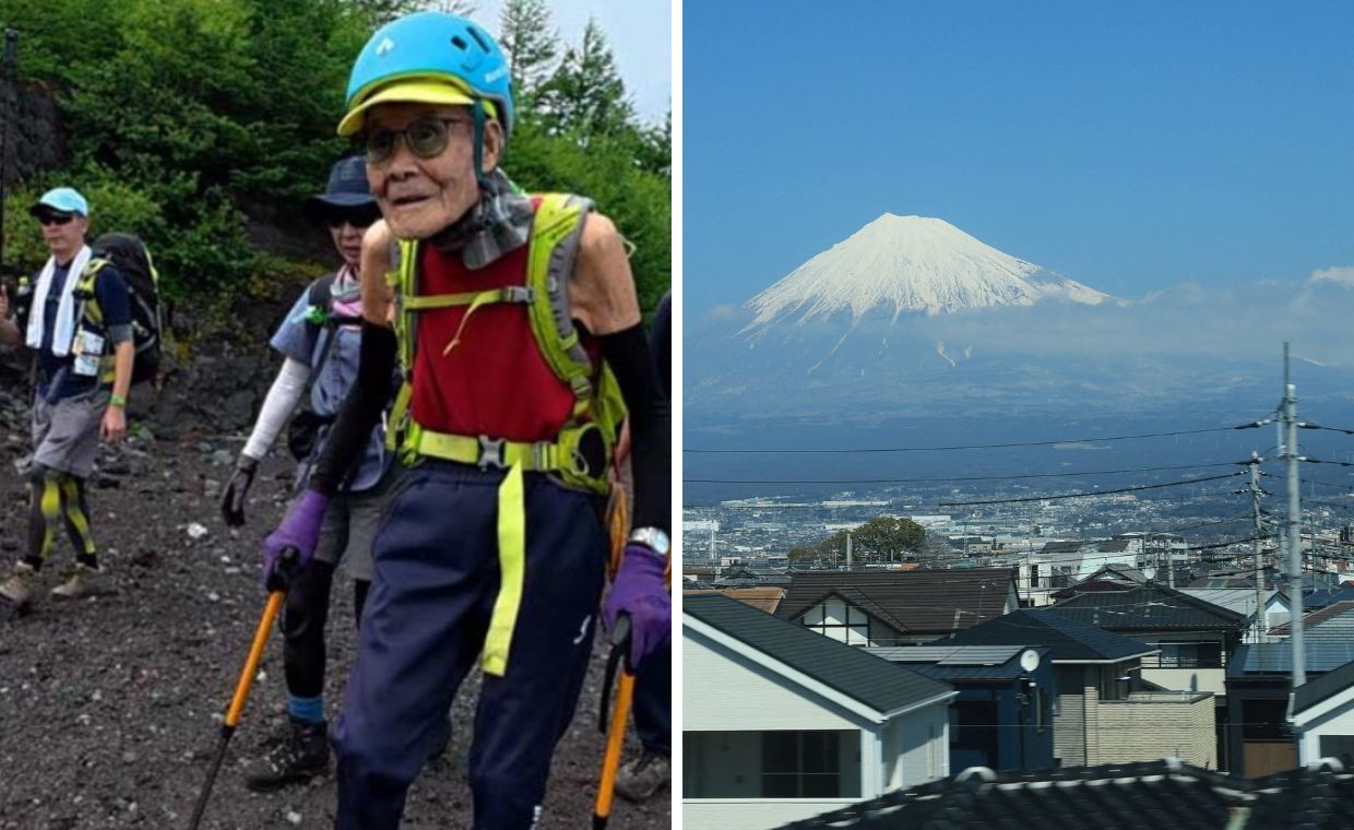 102-latek zaskoczył sprawnością. Wszedł na słynną górę