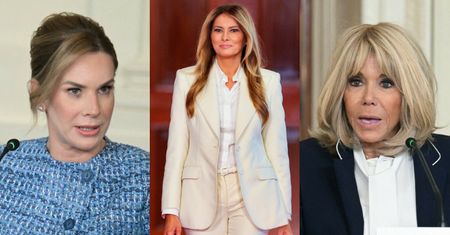 Marta Nawrocka w garsonce zasiadła do stołu z Melanią Trump i Brigitte Macron w Białym Domu. Jak wypadła na ich tle? (ZDJĘCIA)