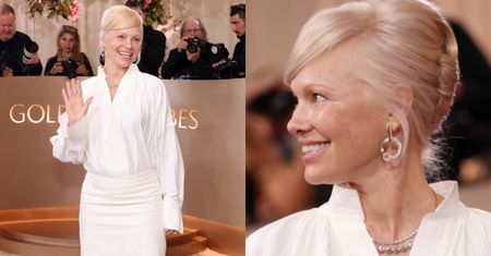 Pamela Anderson WRÓCIŁA DO BLONDU i zawładnęła czerwonym dywanem na Złotych Globach (ZDJĘCIA)
