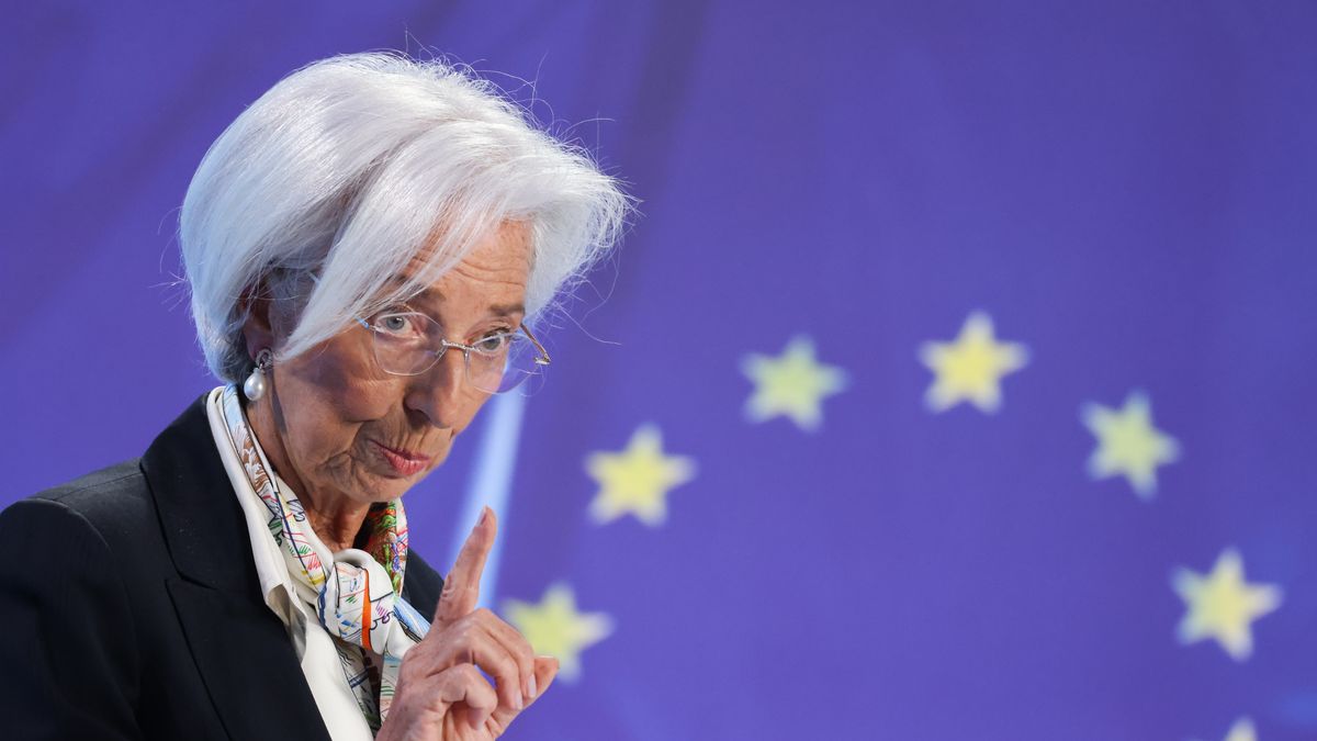 Christine Lagarde, president of the European Central Bank (ECB), at a rates decision news conference in Frankfurt, Germany, on Thursday, March 7, 2024. The European Central Bank left interest rates unchanged for a fourth meeting as a softer outlook for inflation and economic growth fed expectations for cuts to begin in June. Photographer: Alex Kraus/Bloomberg via Getty Images