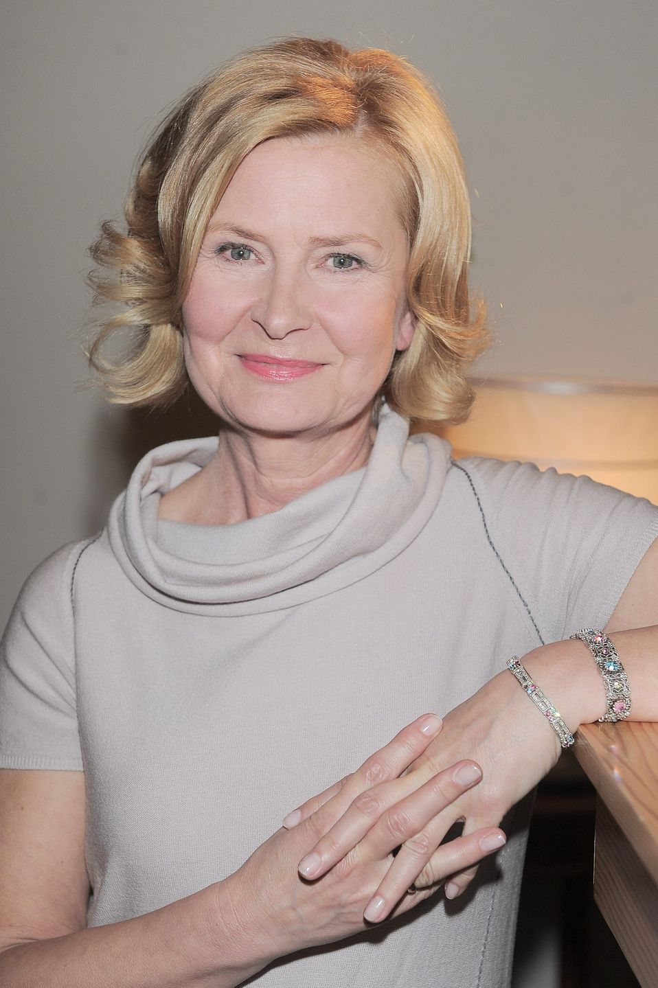 Barbara Bursztynowicz na planie "Klanu" (2013)