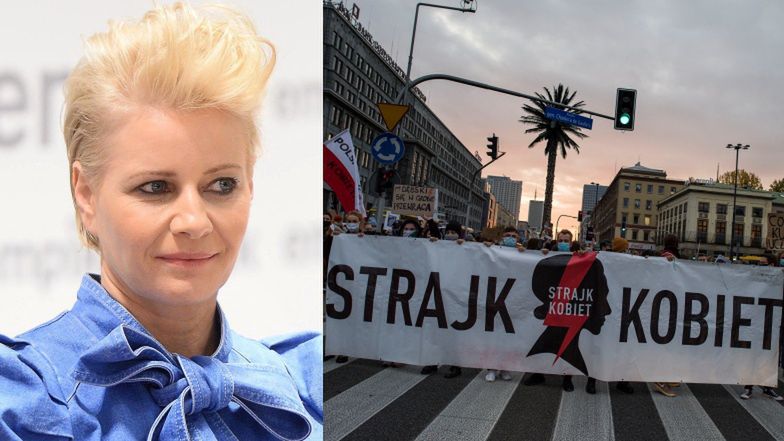Małgorzata Kożuchowska o Strajku Kobiet: "Ulica NIE JEST MIEJSCEM do podejmowania tego typu dyskusji"