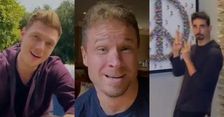 Odizolowani od świata Backstreet Boys nagrali "wspólny" filmik dla fanów. Internauci zachwyceni: "Razem, mimo że osobno" (WIDEO)