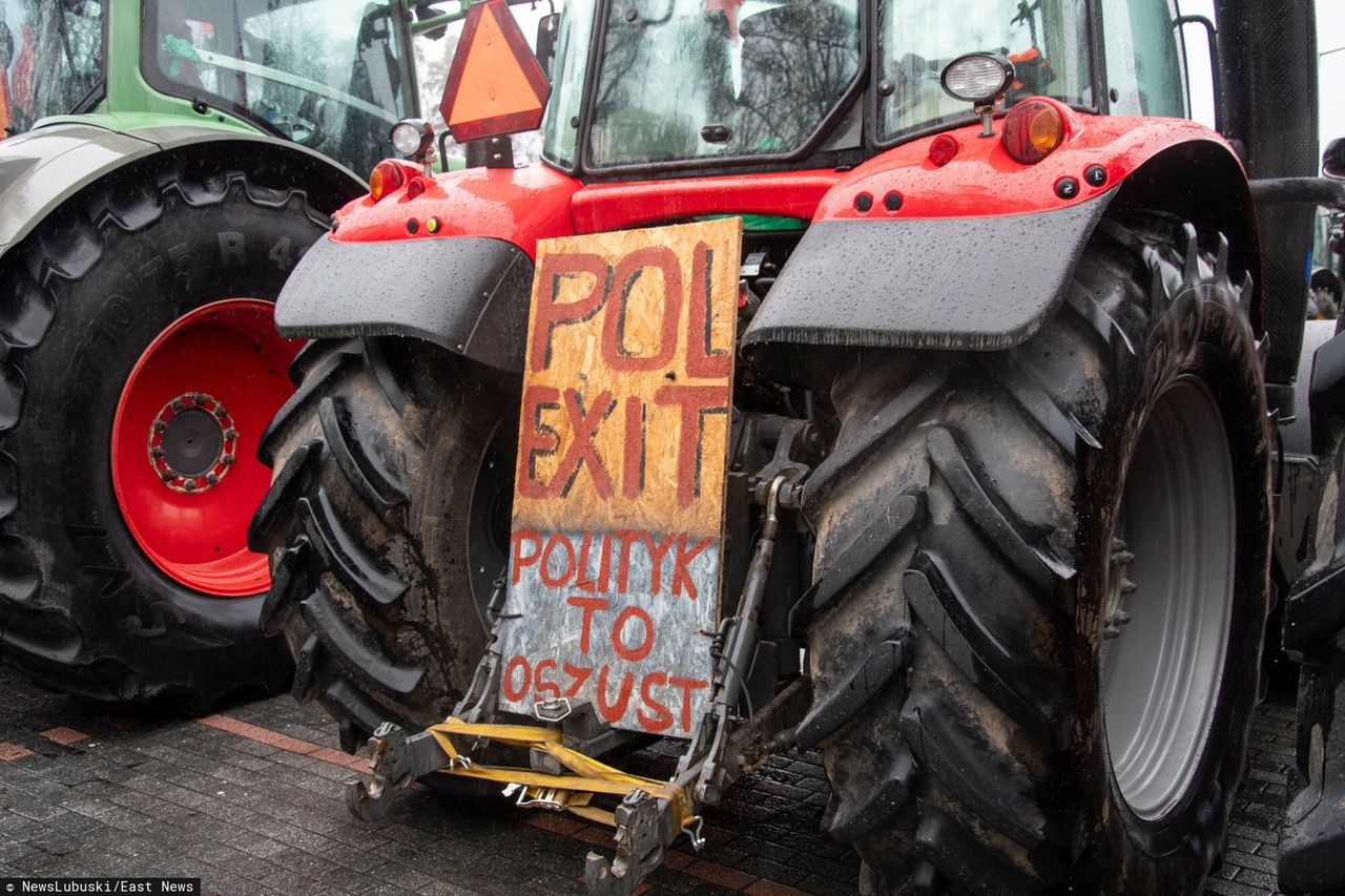  Protest rolników w Zielonej Górze