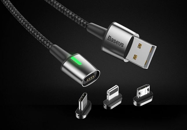 Kabel magnetyczny Baseus i końcówki