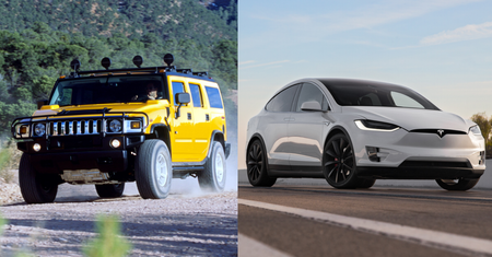 Pasmo zwycięstw Tesli wreszcie przerwane. Wiekowy Hummer H2 pokonał Model X