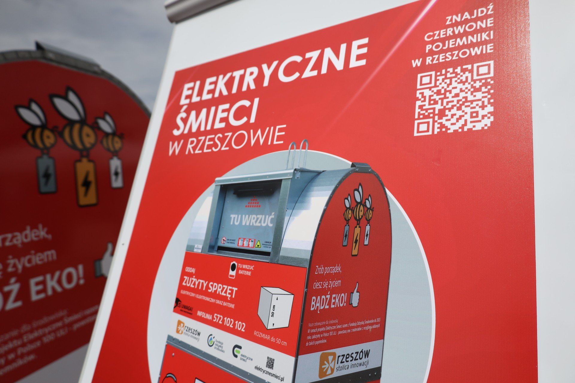 Bezpłatny odbiór elektrośmieci w Rzeszowie, konferencja prasowa - rynek, Rzeszów 29.07.2025