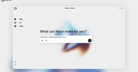 Opera Neon wykona twoje obowiązki. Przeglądarka jak z filmu sci-fi