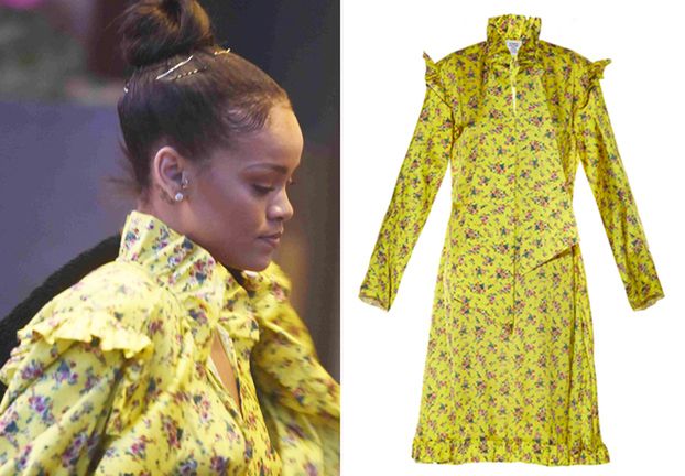 Rihanna w żółtej sukience za 6 tysięcy złotych! Ładna?
